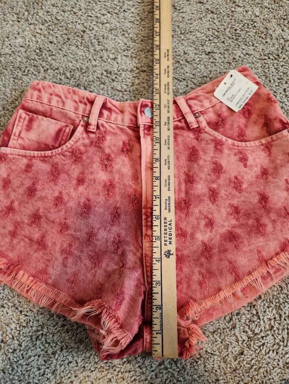 NWT We The Free Mixed Emotions Shorts In Dragonfruit Sorbet Size 27 - Picture 7 of 7